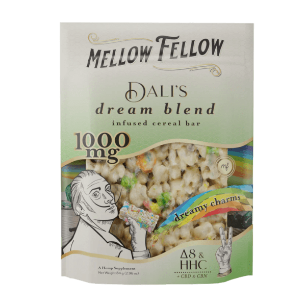 Dali's Dream Blend - Delta 8, CBD, CBN and HHC - Cereal Bar - 1000mg - Dreamy Charms